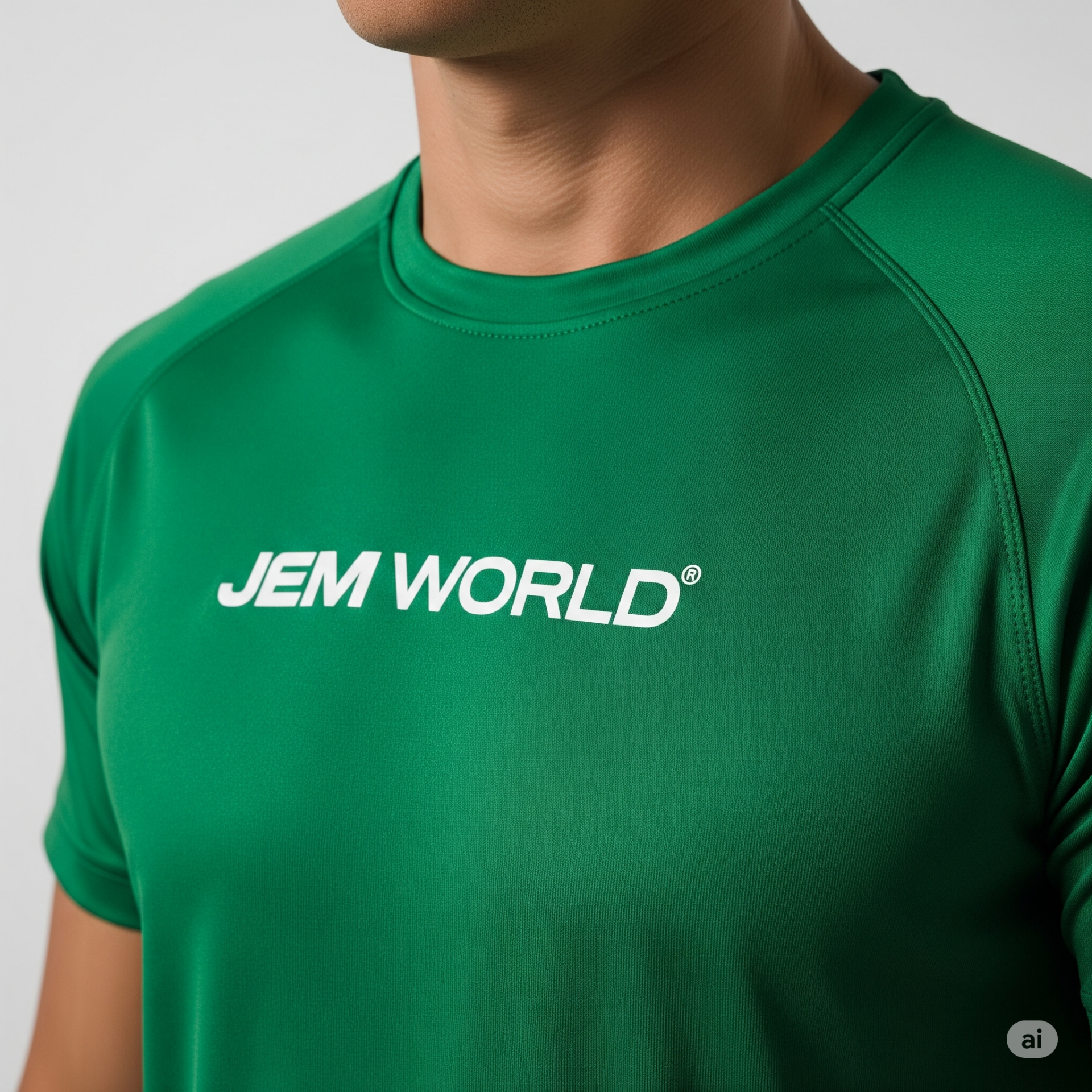 Camiseta gym hombre marca R Premiun / verde