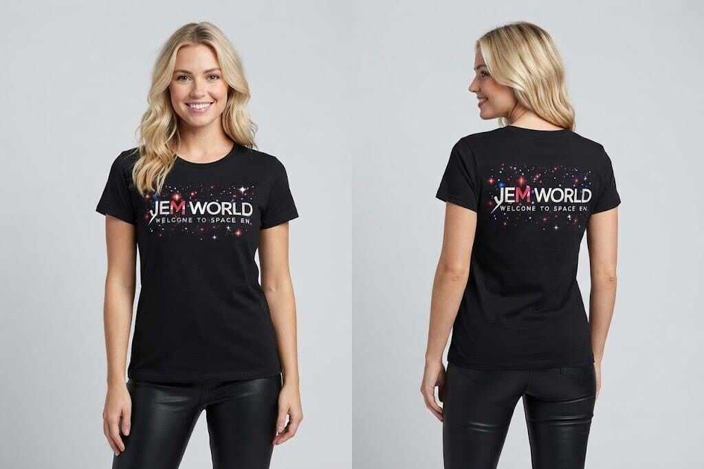 Camiseta disco mujer Espace En 1 Negro