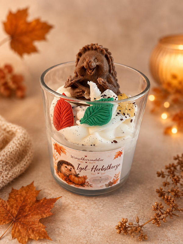 Igel-Herbstkerze 300ml