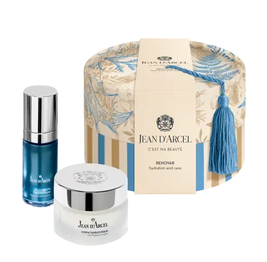 Jean D'Arcel Renovar Box Hyaluron Serum + Gratis Hyaluron 24 uurs Crème twv €65