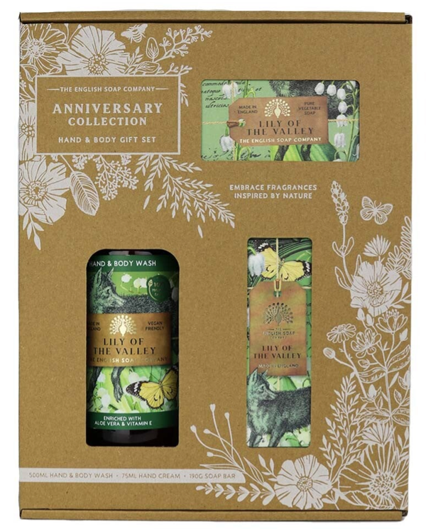 English Soap Company Anniversary Collection Giftset Lily of the Valley