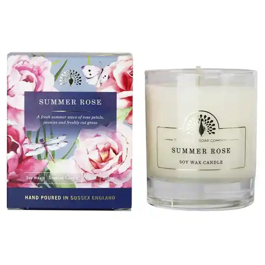 The English Soap Company Summer Rose Scented Candle