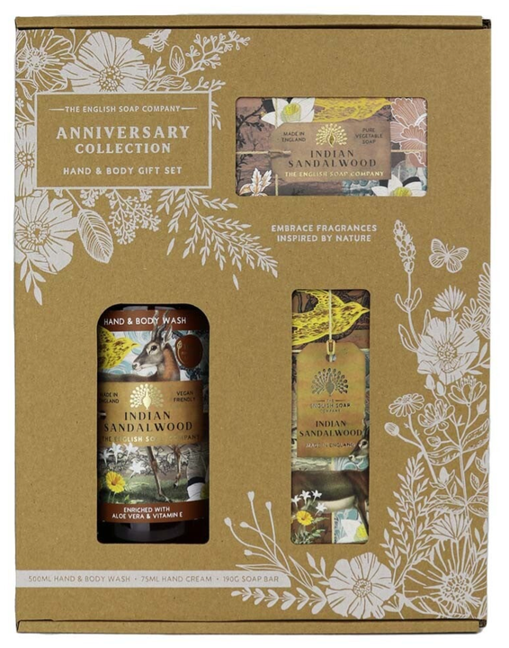 The English Soap Company Anniversary Collection Giftset Indian Sandalwood