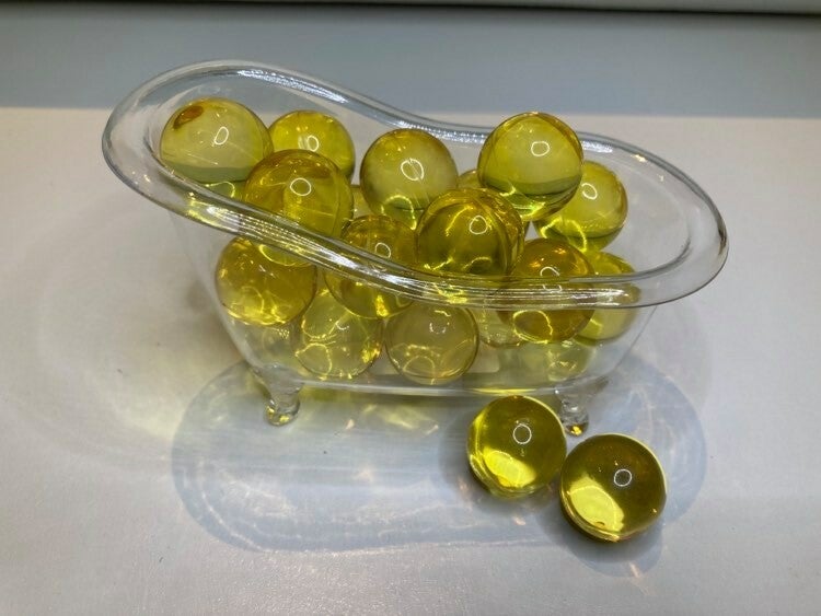 Badparel geel transparant