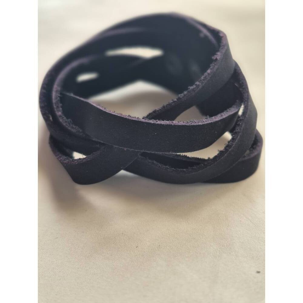 Geflochtenes Lederarmband – Minimalistisches Design in Schwarz
