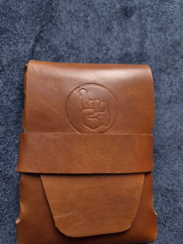 Leder Etui Cognac\Origami\Handgemacht\3 Stück verfügbar