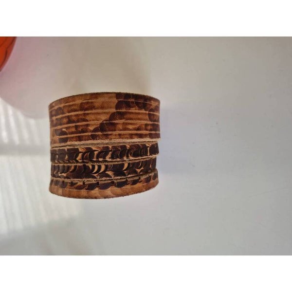 "Wild Texture"- Lederarmband, Unikat