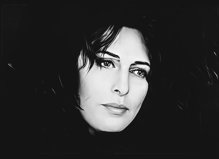 ANNA MAGNANI 2023  50 X 40  CM ACRILICO SU TELA DI COTONE, OPERA DIPINTA A MANO 