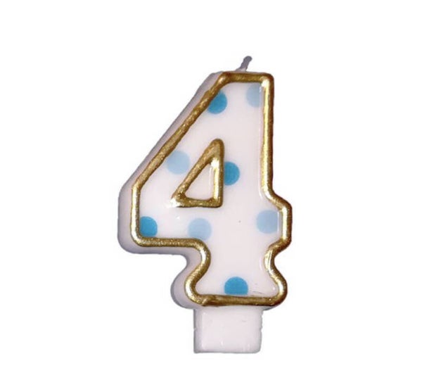 Cijferkaars blauw 4