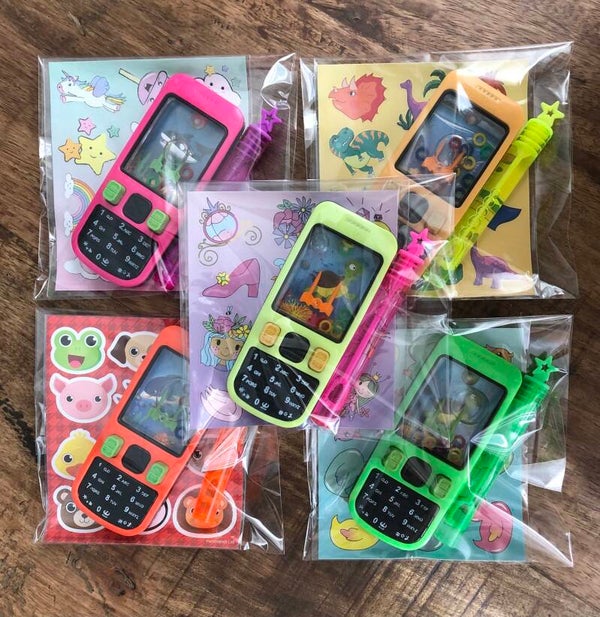 Traktatie telefoon waterspel