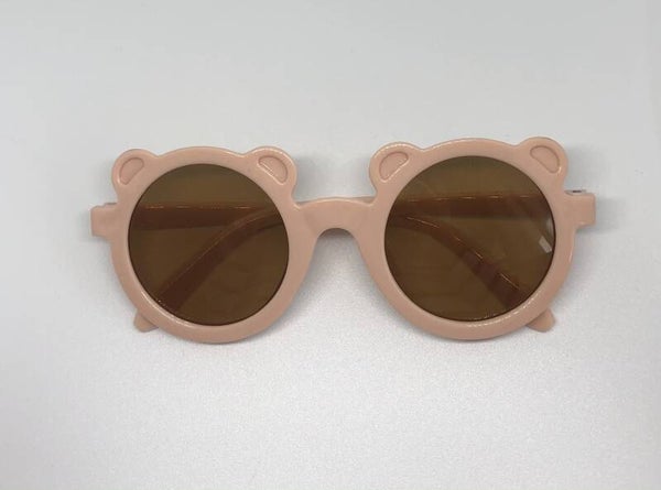 Zonnebril beertje roze