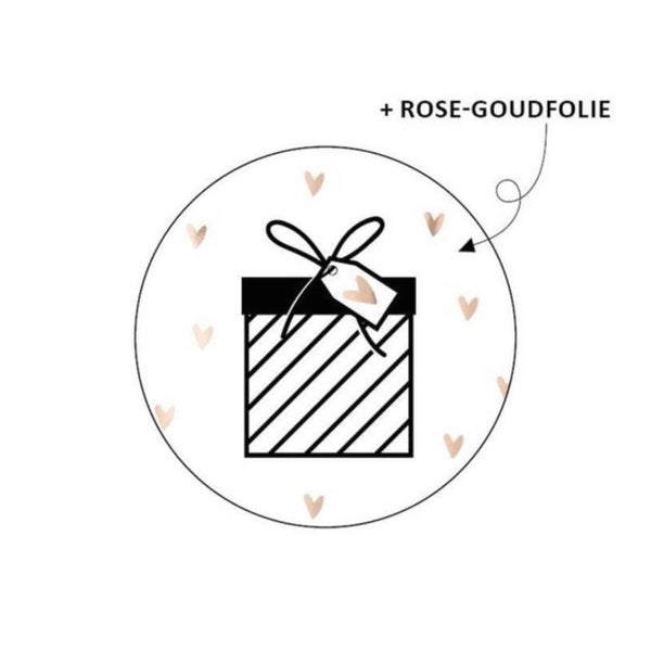 Wensetiket ‘Kado hart’ 10x