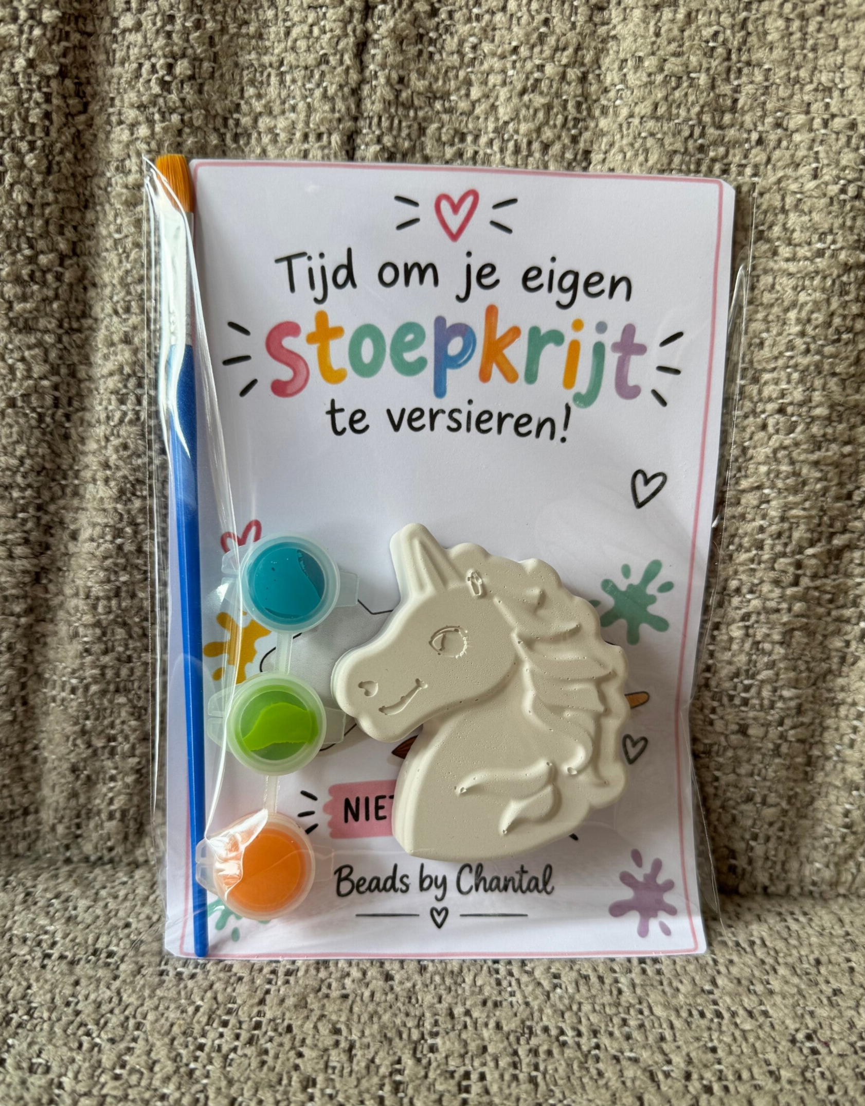 Stoepkrijt verfsetje Unicorn