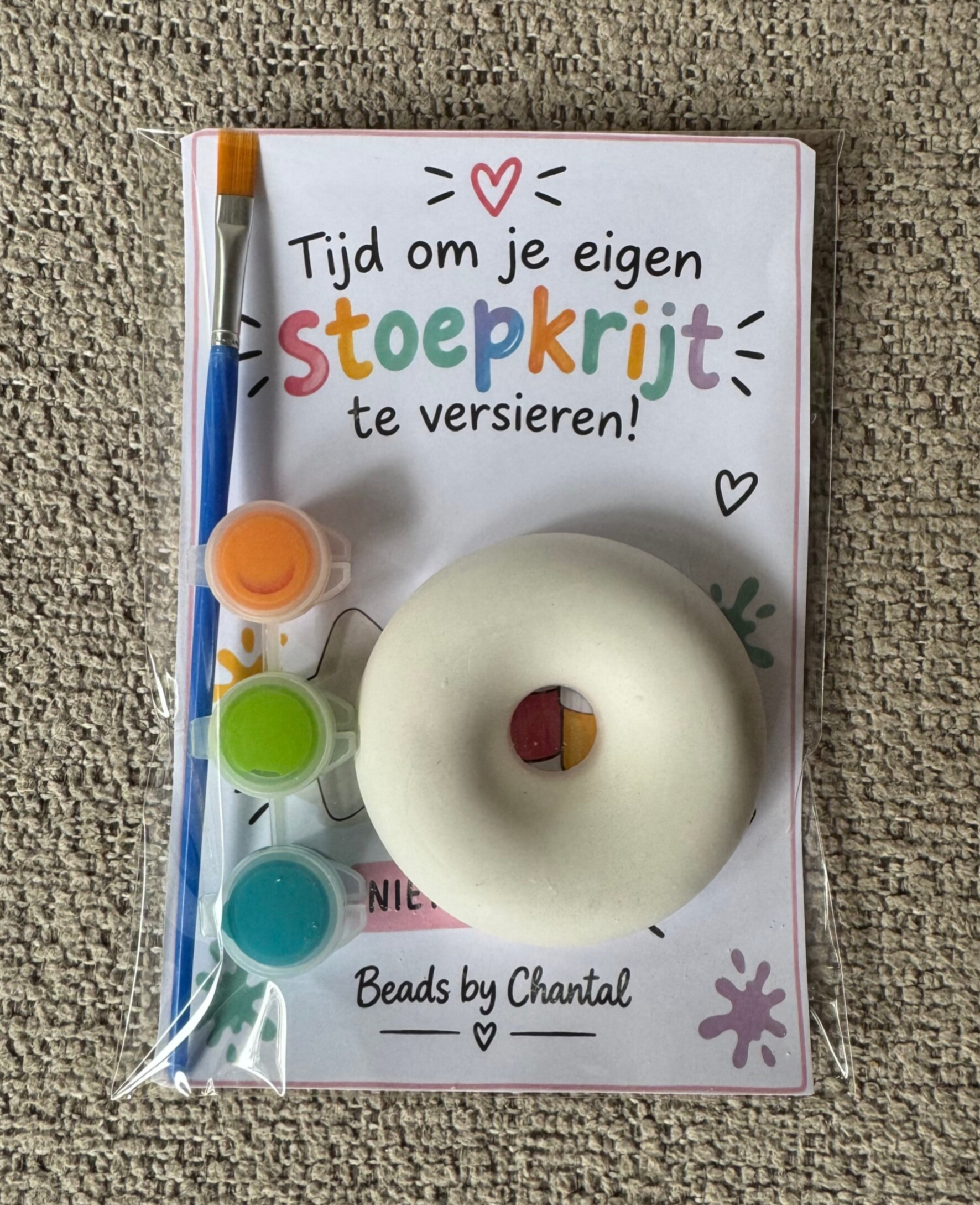 Stoepkrijt verfsetje Donut