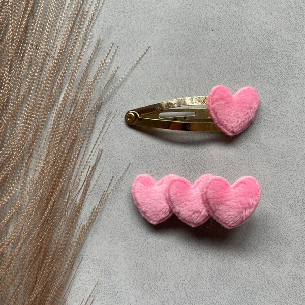 Haarspeldje | hart roze klein