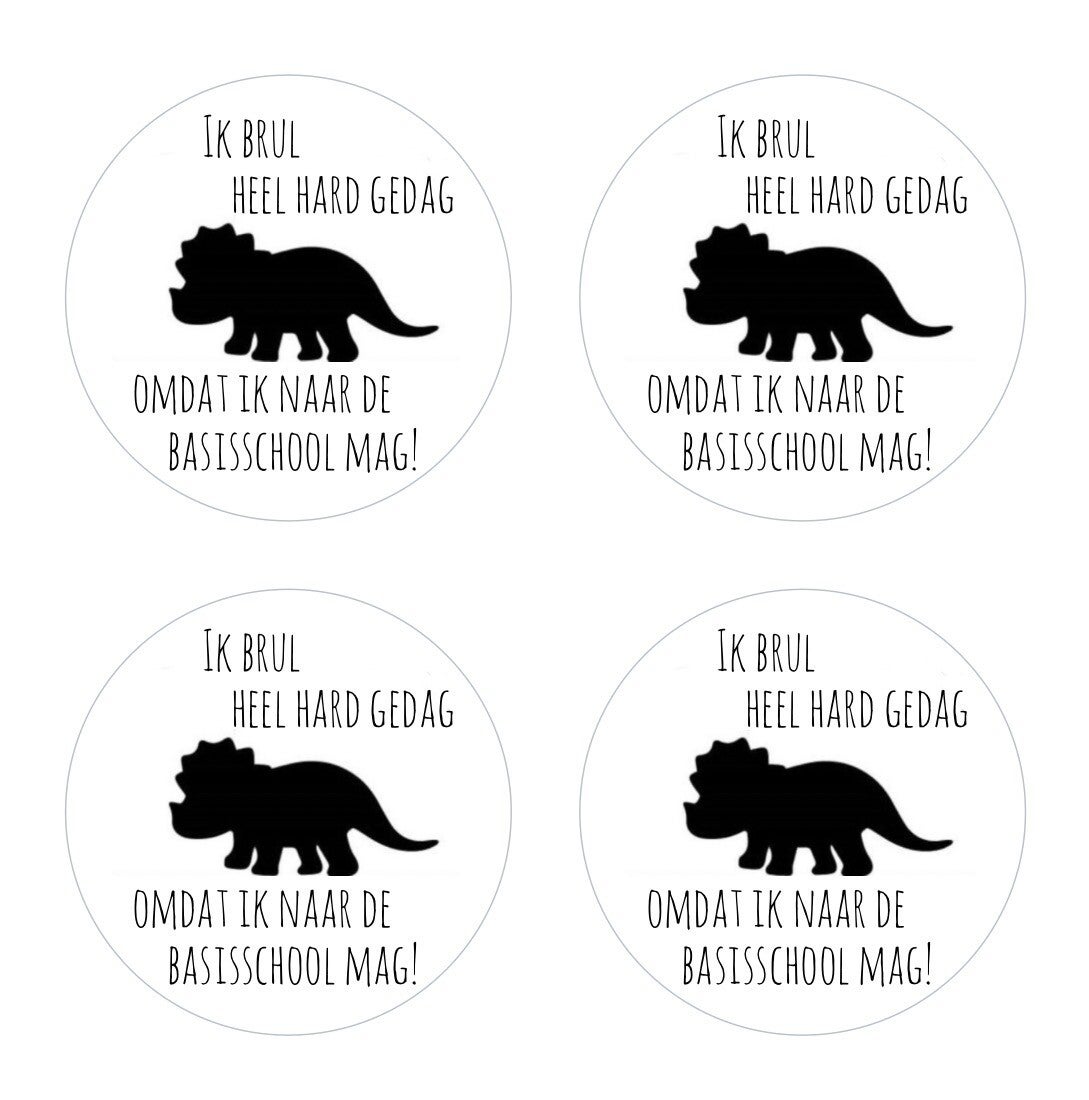 Stickers - Ik brul gedag