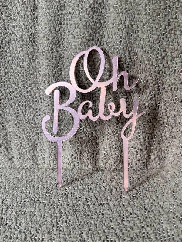 Taarttopper Oh Baby - Roze