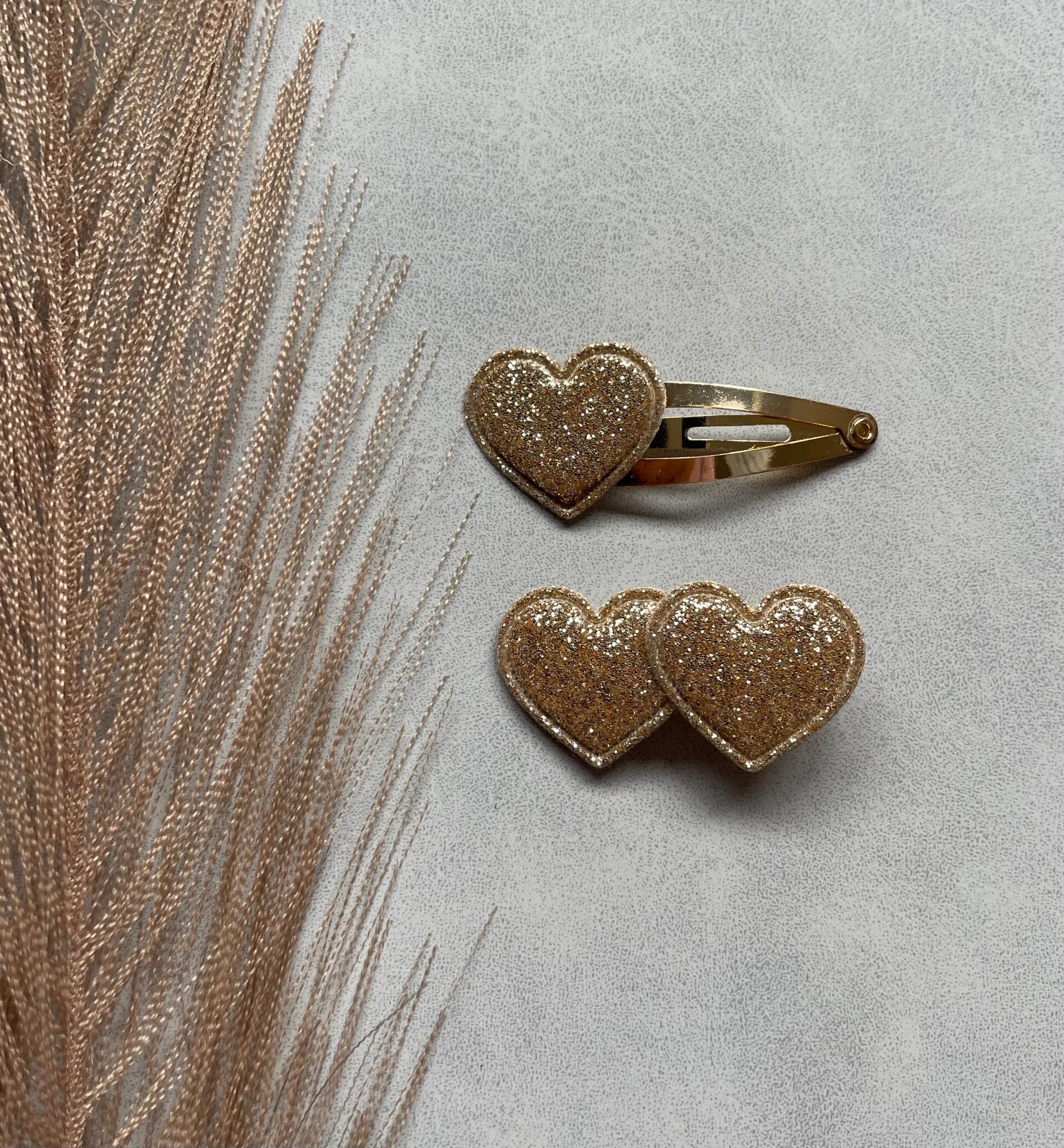 Setje haarspeldjes | hart goud