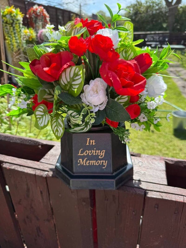 Lush Petals Large Grave Pots