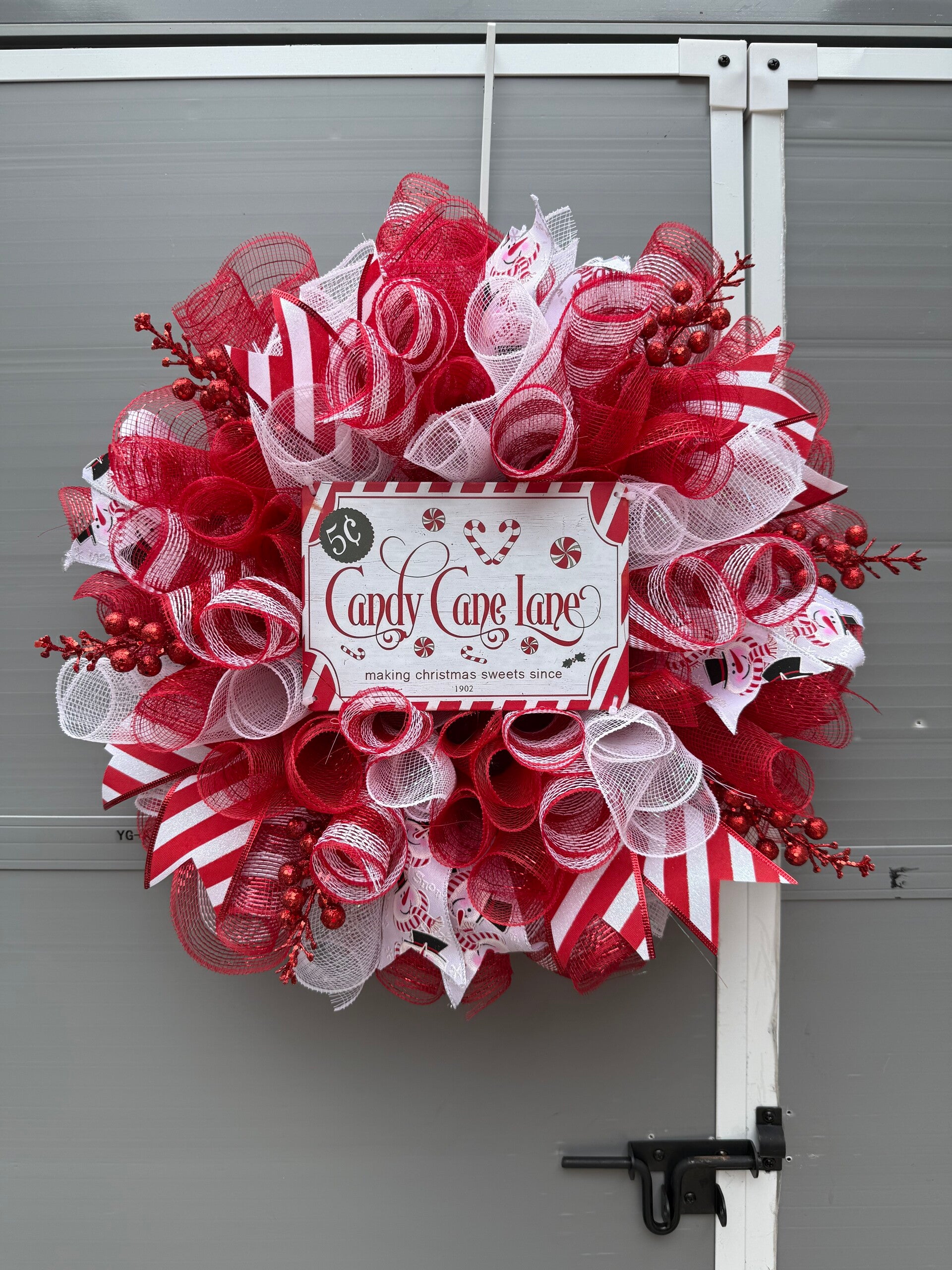 Candy Cane Lane Christmas Wreath
