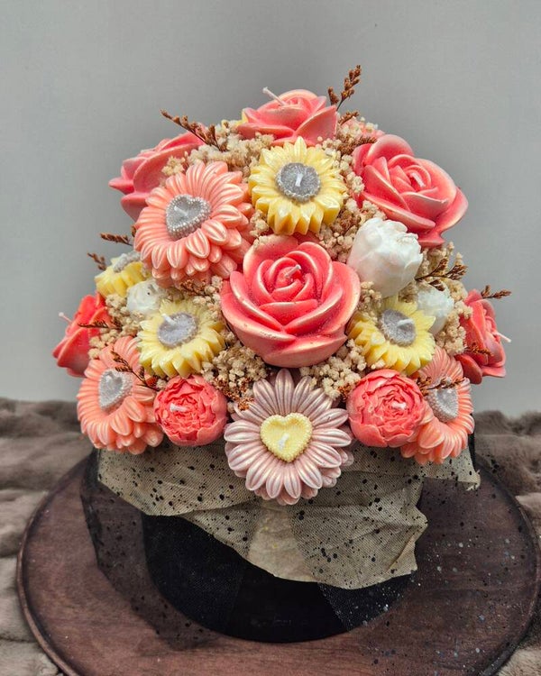 Autumn Bloom Bouquet – Herfst Kaarsboeket