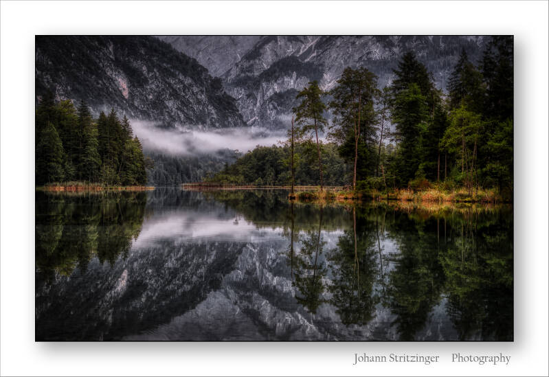 Almsee mit Nebelschwaden