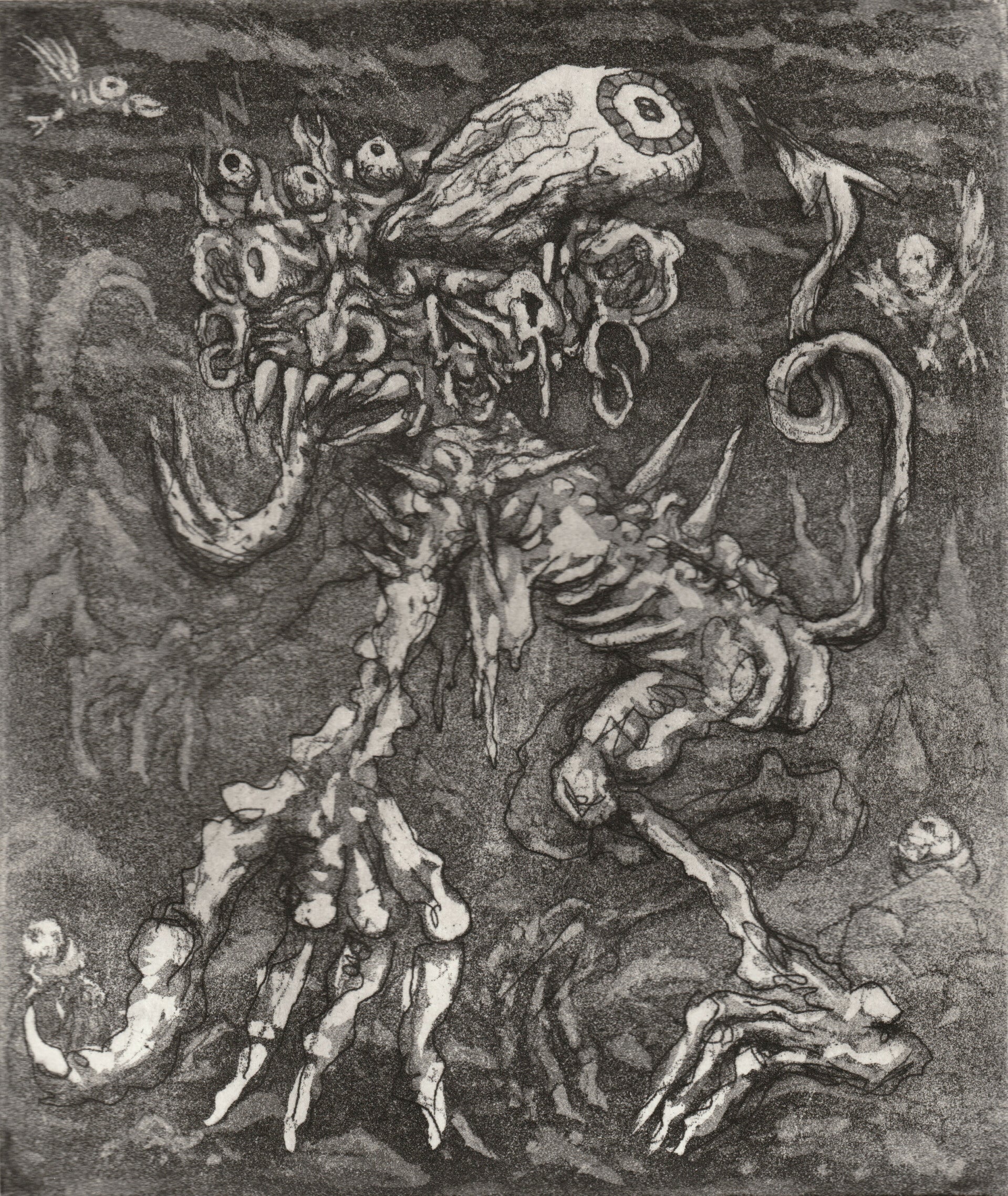 Crawler - Etching, 30x30cm, edition of 10