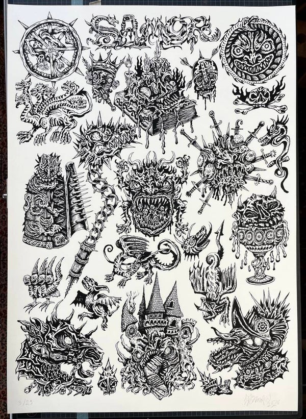 MEDIEVAL FLASH SCREENPRINT, A2, edition of 29