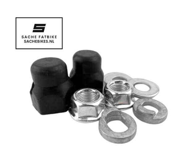 dealer Nuts, moer schroef bouten - ring Achterwielaandrijving - achterwiel - as fiets fatbike - ouxi - qmwheel v20 - v8 - h9 - C80