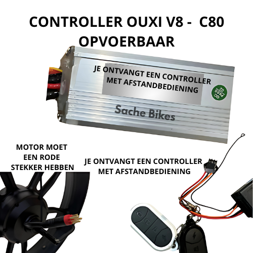 DEALER -Sache Opvoerset voor Ouxi V8 - C80 - Pro - Q8 - Alle Ouxi modellen - Zonder Extra Display – Direct Leverbaar