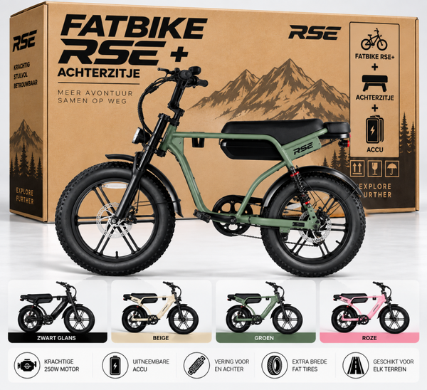RSE Fatbike – Compleet met Achterzitje | Zelf Monteren €750,- | IN DOOS