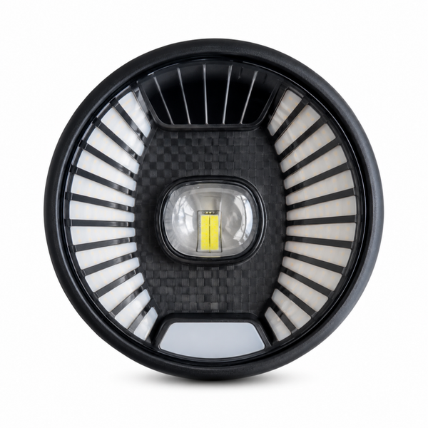 QMWHEEL V20 2026 LED Koplamp – 6-Pins Zwarte Stekker