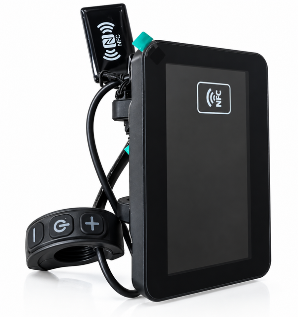 dealer - Havena QMWheel Display 2026 – fatbike LCD Display met NFC – Bedieningspaneel met 3 Knoppen – Fietscomputer voor Elektrische Fiets