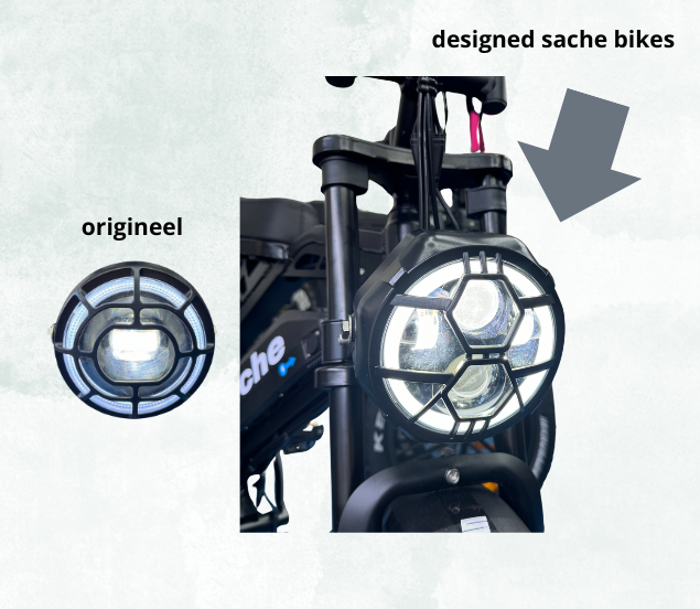 dealer - Koplamp qmwheel Desgined Sache Bikes - v20 H9v30 qmwheel- headlight - afbeelding is alleen voorbeeld - past op qmwheel editie 2