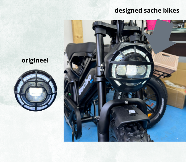 dealer - Koplamp ouxi Desgined Sache Bikes - V8 H9 OUXI - headlight - afbeelding is alleen voorbeeld - past op OUXI editie 2