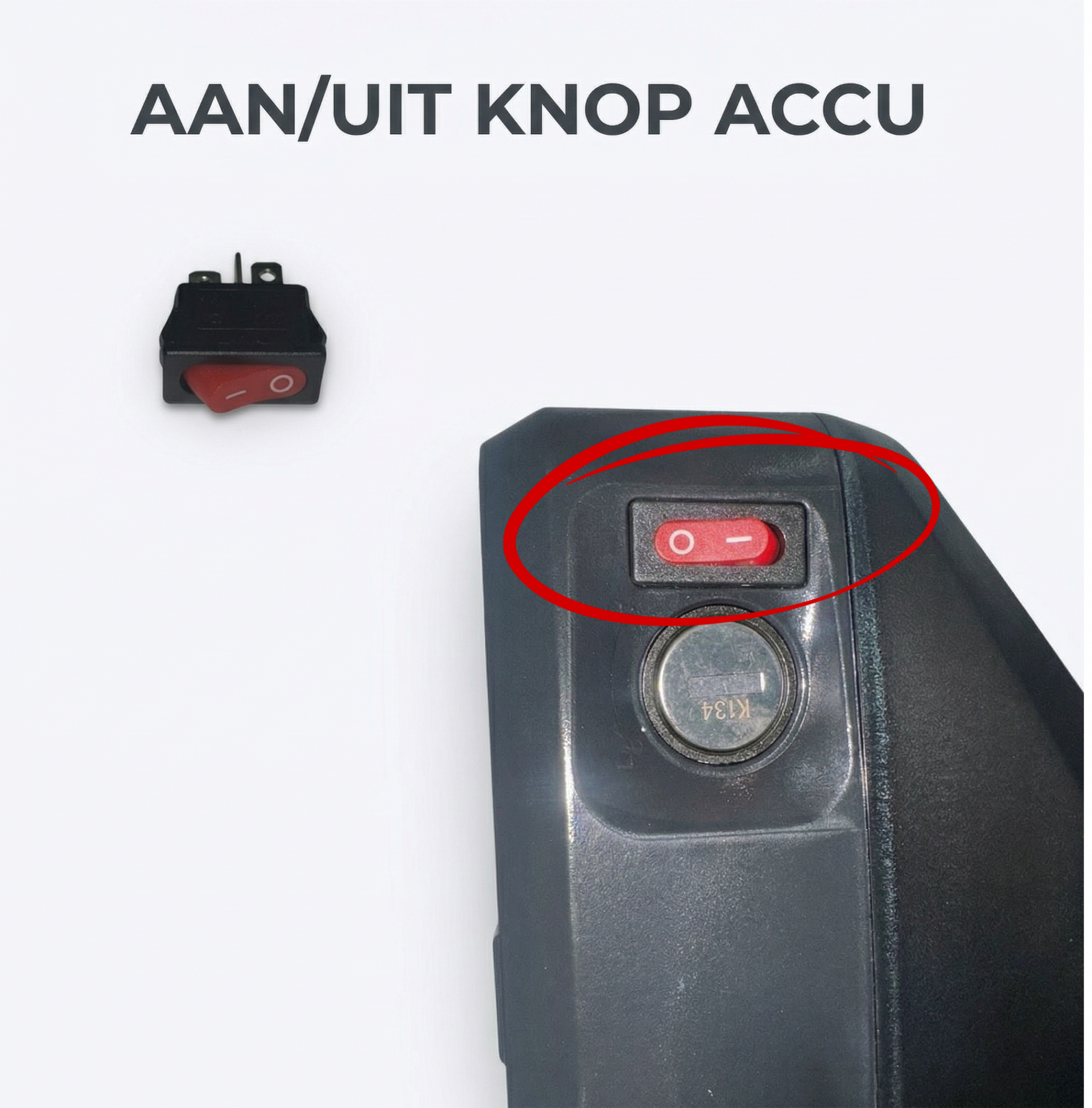 Fatbike Accu Aan/Uit Knop