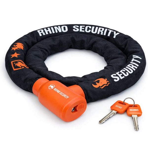 Rhino Security ART2 Kettingslot – 90 cm Gehard Stalen Fietsslot – Exclusive Line – ART2 Gekeurd Slot voor E-bike en Fatbike