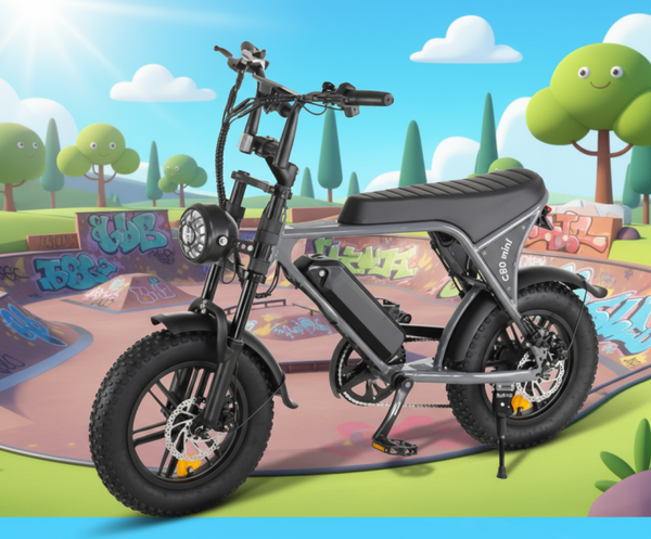 Ouxi Fatbike C80 Mini Grijs