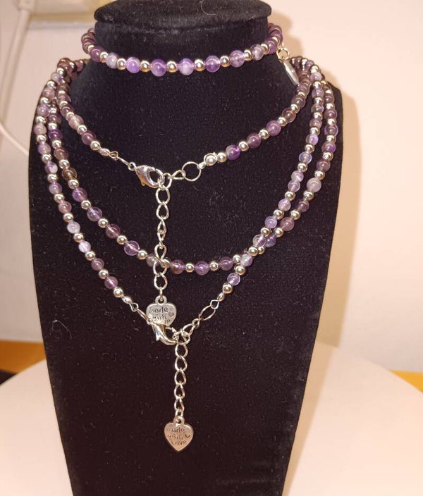 Ibiza love ketting Amethist