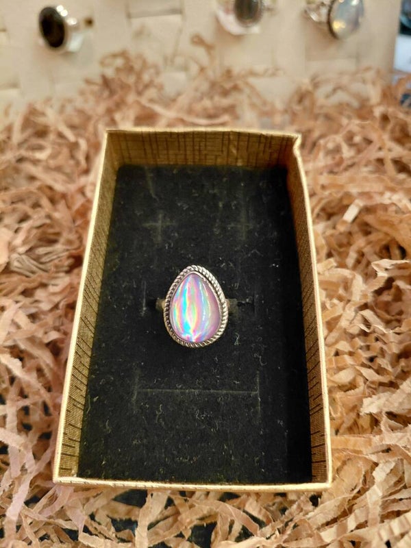 Ring Marianne-Angeldust Rainbow Druppel