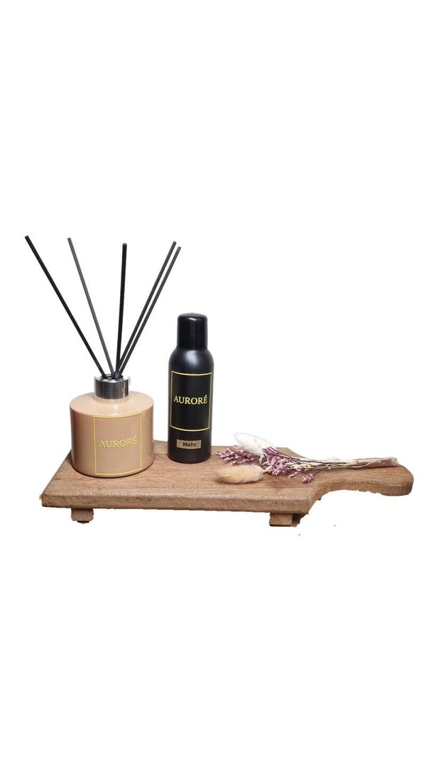 Cadeau set Reed Diffuser met Plank S  Meerdere geuren