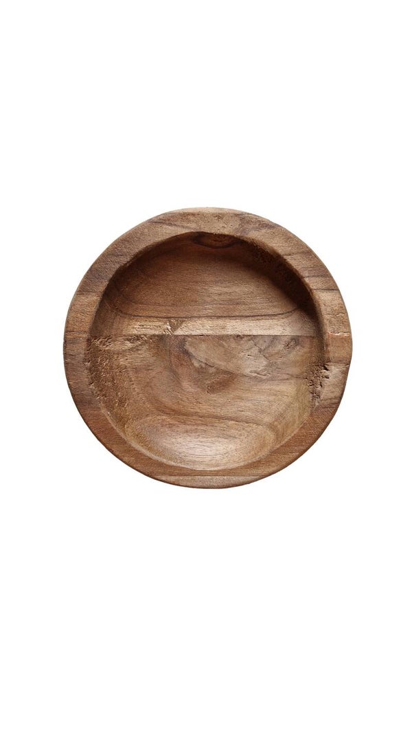 Rond houten schaaltje