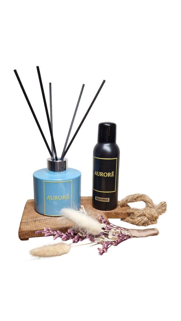 Cadeau set Reed Diffuser met plankje met touw S Meerdere geuren