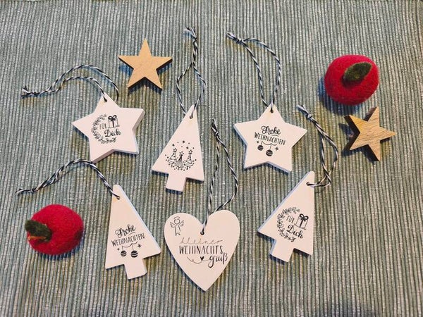 Weihnachtliche Anhänger (Set)