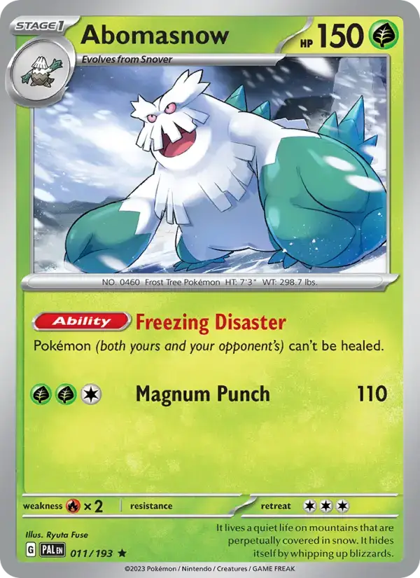 Abomasnow PAL #011