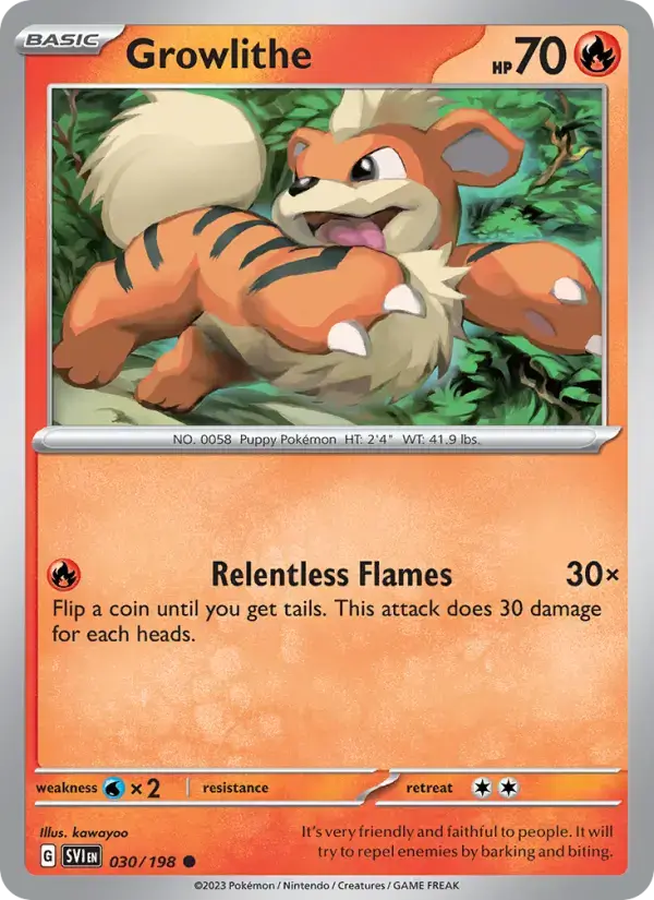 Growlithe SVI #030