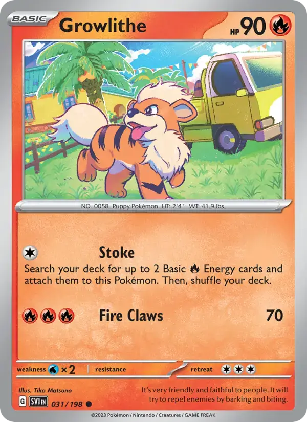 Growlithe SVI #031