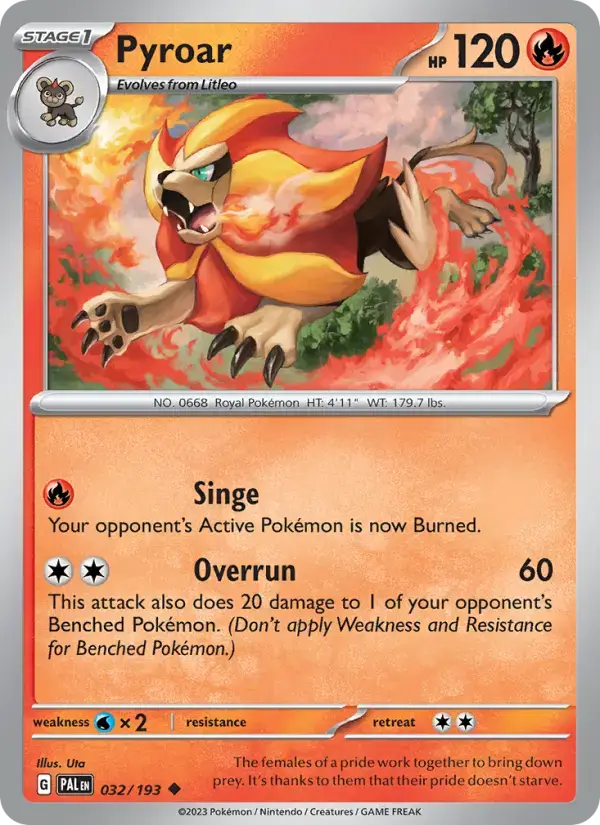 Pyroar PAL #032