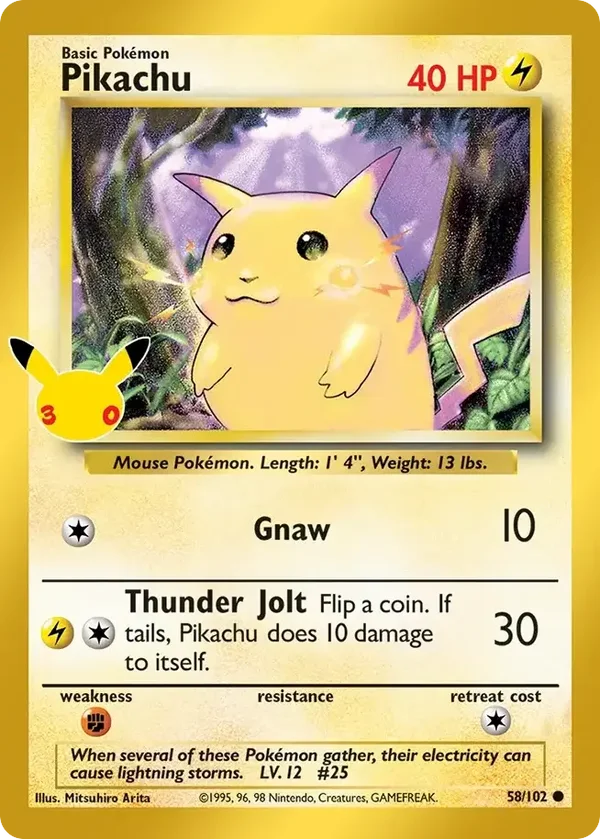 Pikachu (30th Classic Collection #58)