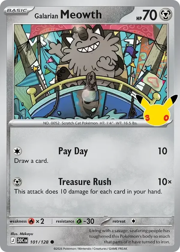 Galarian Meowth 30C #101
